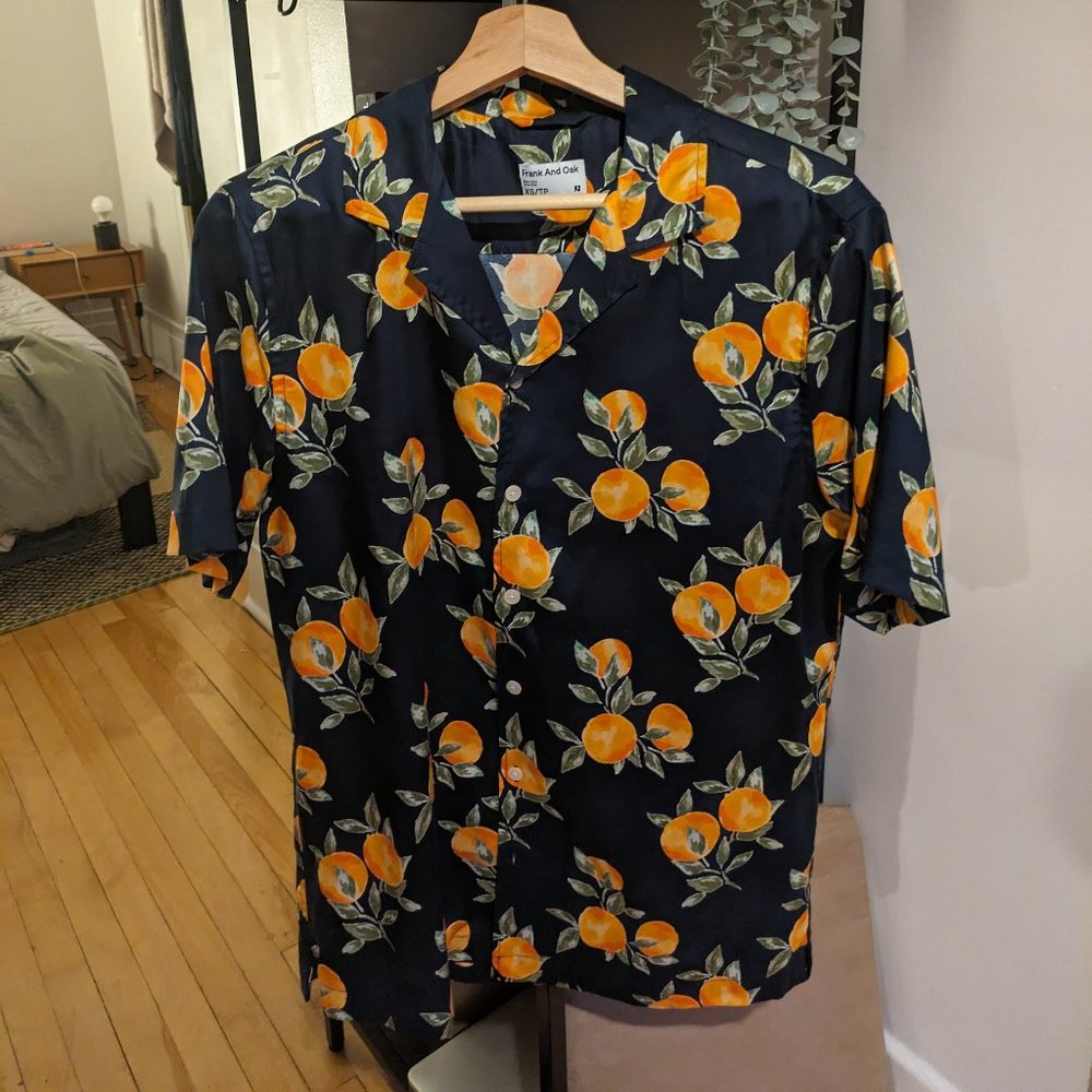 Frank and Oak Summer shirt, with camp style collar size - XS